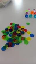 Poker-Chips Bingo-Markers Casino Plastic 4-Colors 100pcs for Fun Family Club Carnival