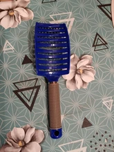 Peine para masaje del cuero cabelludo para mujer, 7 colores, cerdas de nailon, cepillo de pelo rizado húmedo, cepillo de pelo para salón, herramientas de estilo de peluquería