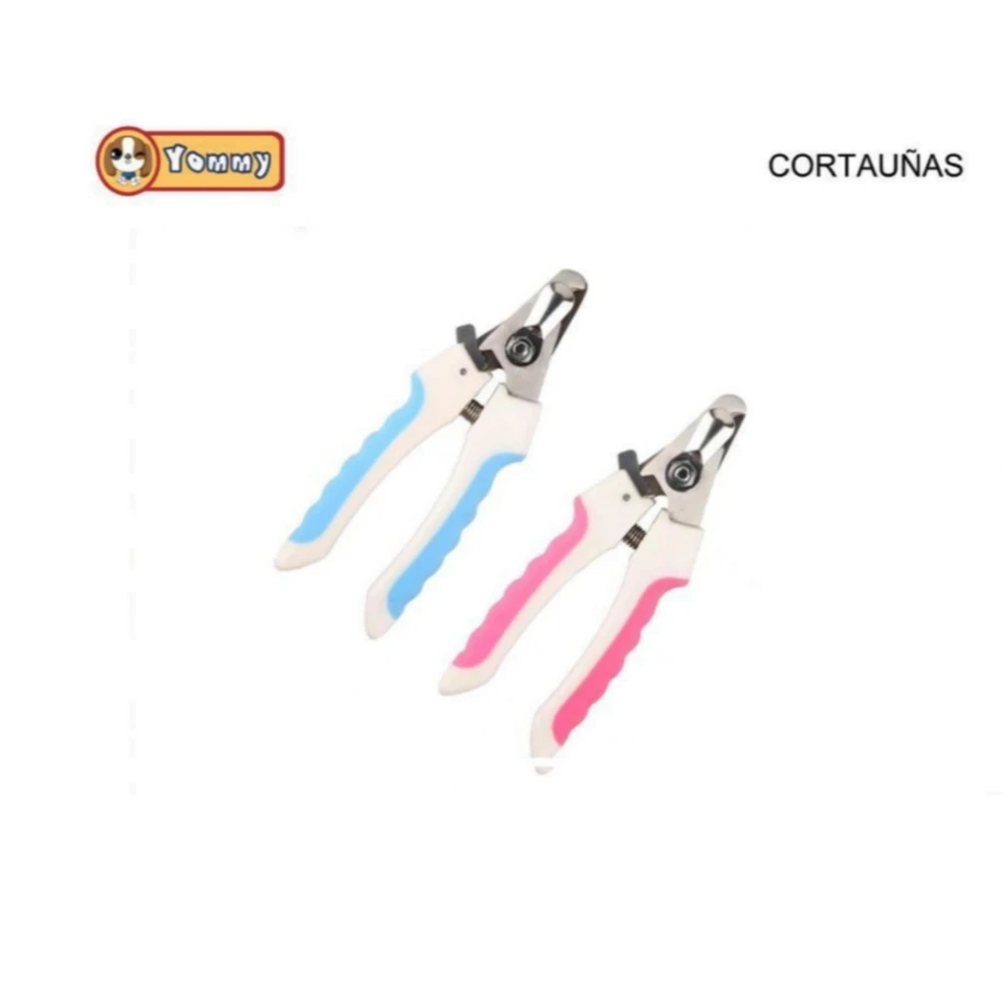 CORTAUÑAS TIPO ALICATE PARA PERRO O GATO 14 X 5 CM  perros gatos rosa o azul alicates cortauña mascotas