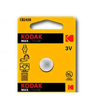 

Pila de boton Kodak bateria original Litio CR2430 3V en blister 1X Unidad