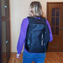 CEAVNI-Mochila impermeable con carga USB para hombre, bolsa de negocios informal Oxford para ordenador portátil de 15,6 pulgadas