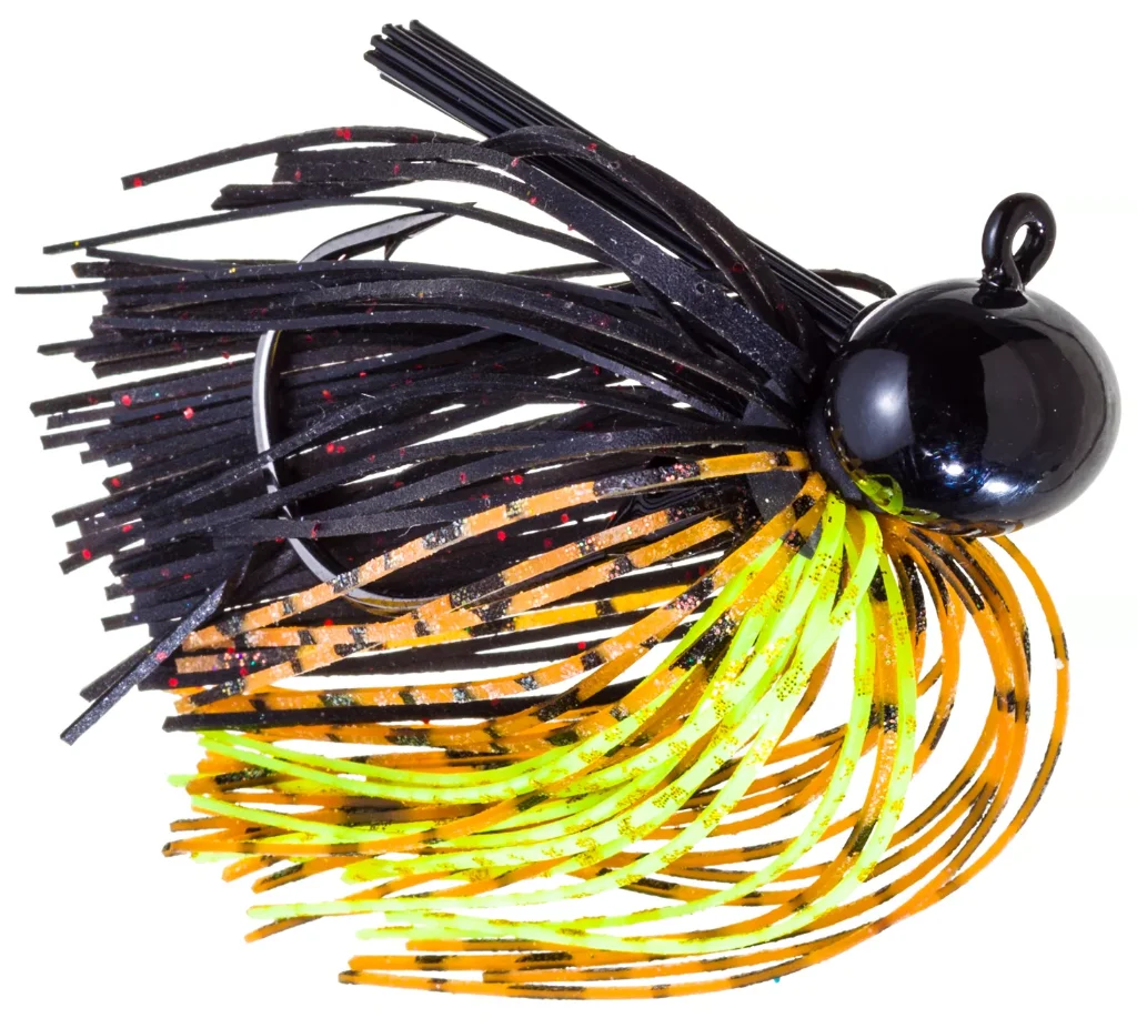 wLure 17g Weedless Football Jig Long Casting Weed Guard Trailer Keeper  Premium Silicone Skirts Heavy Duty and Sharp Hook JH1