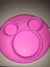 Plato para niños con cuenco de bebé de silicona, vajilla de alimentación sin BPA con succión