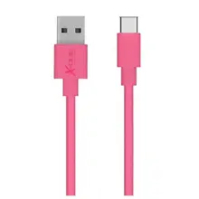 Кабель USB 2,0 A к USB C 101172 фуксия