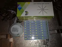 Octopus Light Ceiling-Lamp LED Energy-Saving Warm White Cold 5730SMD 220V 24W 16W 12W