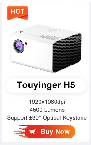 Touyinger T10 full HD 1080P LED projector for home theater 7200 lumens Miracast Wifi mirroring USB (Android optional) Speaker