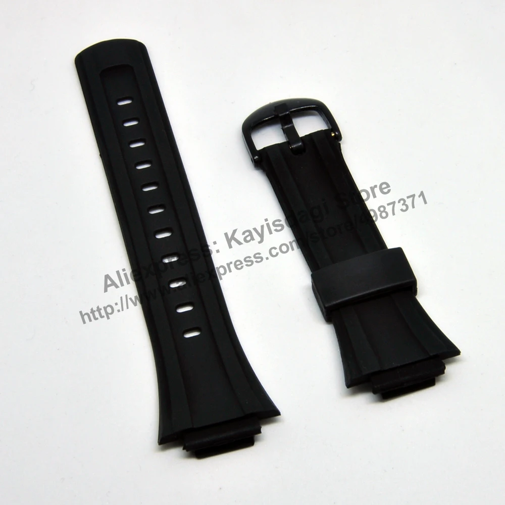 16mm Black Rubber Watch Band / Strap Compatible for Casio DB-E30-1AV 2AV | Наручные часы