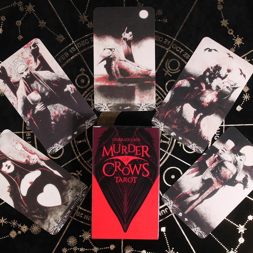 Murder Crowns Tarot Cards 78 Tarot Card Game Party Table Board Game Card Deck Fortune Telling 