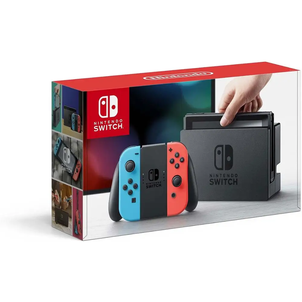 

Neon Red and Neon Blue Joy-Con Play your way gaming system game machine