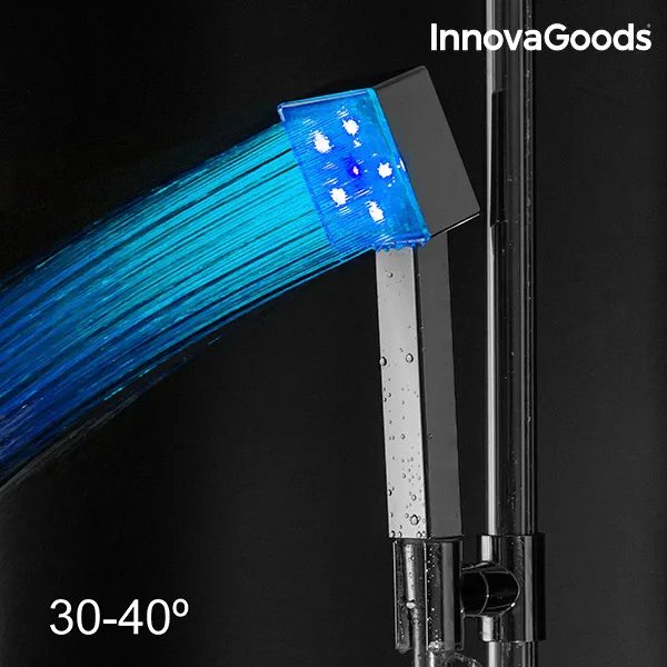 InnovaGoods квадратный эко светодиодный душ