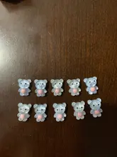 Nuevo pequeño conejo lindo Oso de Arte de uñas decoración jalea de decoración para uñas creativa giro encantador manicura bricolaje Accesorios