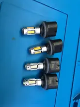 NHAUTP 1 Uds H27 880 H27W/2 881 luces LED de niebla 4014 30-Smd coche día luces Auto frente bombilla de luz antiniebla ámbar blanco hielo azul 12V 12V