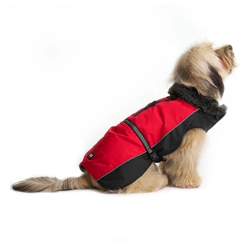 

Dog Gone Smart nano winter jacket with fur collar Aspen Parka 25,4 cm, red-1 pc