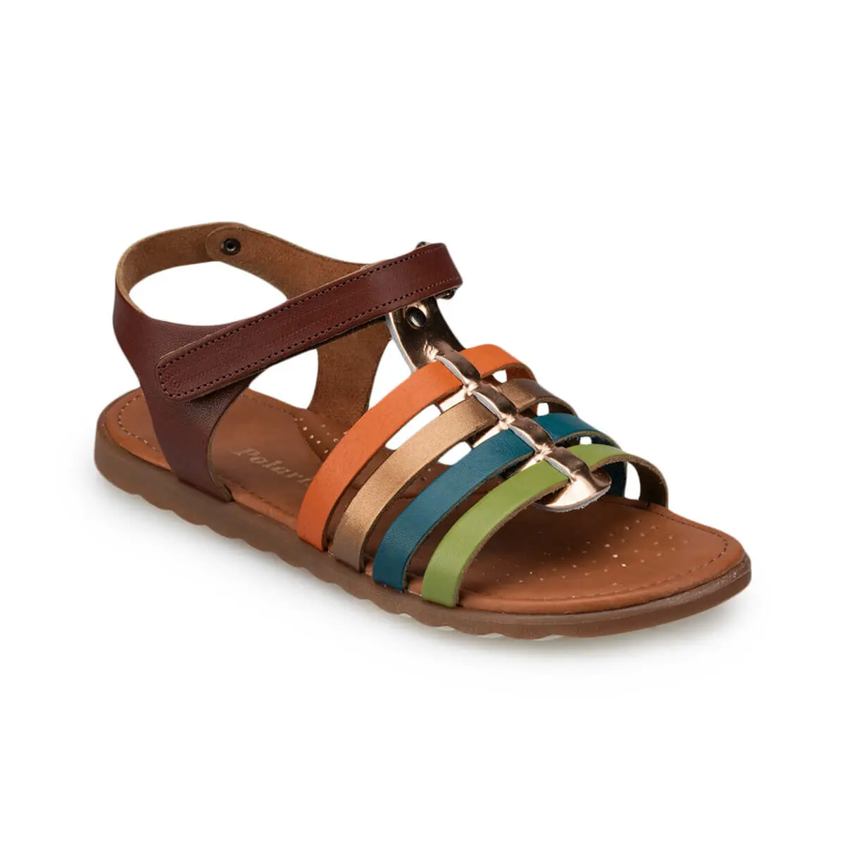 

FLO 91.510032.F Brown Female Child Sandals Polaris