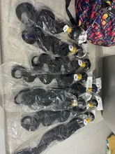 Allove pelo recto mechones hueso recto extensiones de cabello humano mechones 30 cabello virgen pulgadas mechones brasileño tejer extensiones de cabello humano