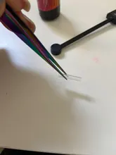 Pinzas de acero inoxidable antiestáticas, pinza de cejas profesional, extensión de pestañas arcoíris, pinzas de maquillaje, herramientas de GLFBT1-4, 1 ud.