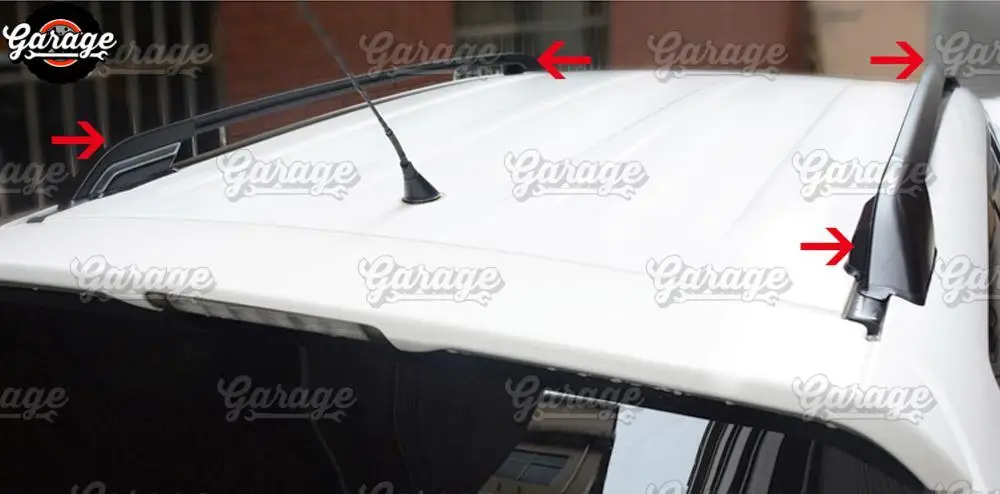 Боковые заглушки на рейлинги для Toyota RAV 4 2006-2012 ABS пластик, 1 комплект/4 шт., украшение для автомобиля