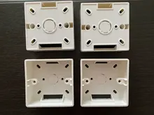 Junction-Box Socket Switch Outfit External Baking 86-Type Flame-Retardant Black Pvc/abs