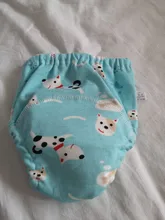 Pantalones de entrenamiento de algodón para bebé, bragas impermeables, pañales de tela reutilizables, pañales de bebé, ropa interior lavable