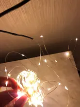Led-Strip Garland Battery-Operated Party-Decoration Fairy Silver Christmas Wedding Copper