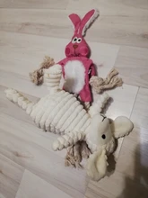 16 Animals Dog Chew Squeak Toys Giraffe Fleece Rope Interative Toy Plush Puppy Deer 