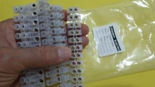 Electrical Connector Block-Terminal Strip Barrier Plastic 12-Positions Dual-Row