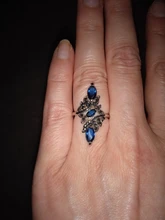Clásico de moda de anillo de boda azul exquisito anillo de circón para mujer 2020 nueva moda joyería de la boda de regalo de Año Nuevo