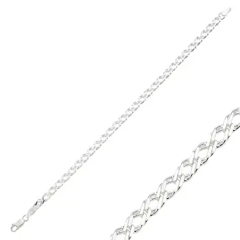 

Angemiel 925 Silver 80 Micron Rombo Chain Bracelet