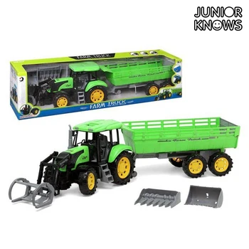 

Tractor with Shovel and Trailer Junior Knows 1452