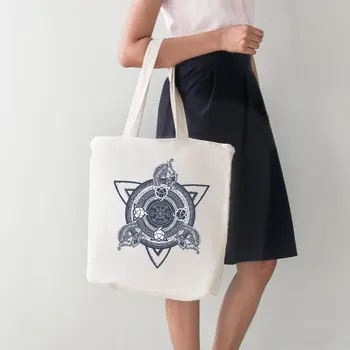 

Angemiel Bag Snake Seal And Snake Motif Large Shopping Beach Tote Bag