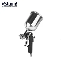 1710-01-06 Краскопульт для компрессора Sturm! 600г, верхн.бачок, d сопла 1.5 мм