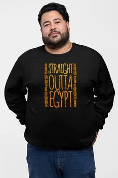 

Angemiel Wear Straight Outta Egypt Black Men 'S Sweatshirt