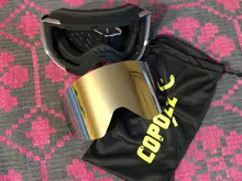 COPOZZ-Gafas de esquí magnéticas OTG para hombre y mujer, máscara de Snowboard para hombre y mujer, gafas personalizadas, protección cilíndrica UV400, gafas de nieve para adulto