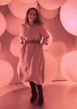 Summer Dresses Buttons V-Neck Lace-Up Oversize Colorfaith Women Spring Vintage Casual