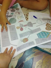 Mural Decals Wallpaper Decor Height-Measure Animal-Trees Nursery Forest Creative Nordic Modern