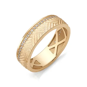 

585 sterling gold ring with stones: fianit. women, men, wedding rings, fashion jewelry, male, female.