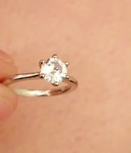 Anillo de circonia cúbica blanca para mujer, sortija, Zirconia, circonita, zirconita, circón, color blanco, estilo moderno, 2020