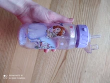 450ml de dibujos animados de Disney Mickey mouse, niños de plástico de taza paja los estudiantes agua potable chico botella a prueba de fugas nuevo