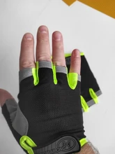 AOLIKES-guantes de ciclismo antideslizantes, para acampar, senderismo, gimnasio, Fitness, medio dedo