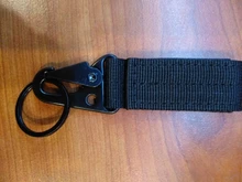 Molle Correa adjuntar clip de cinturón mochila al aire libre de la correa cierre Quickdraw mosquetón campamento agua percha de botella táctico Gancho de soporte