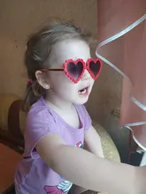 Gafas de sol de diseño de amor para niños y niñas, lentes de sol de color sólido, 6 colores, para playa, chico