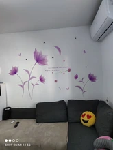 Flowers-Wall-Sticker Wallpaper Decals Background Decoration Romantic Bedroom Living-Room