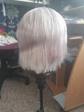 Peluca de cabello humano 180% gris para mujer, pelucas de cabello humano con encaje frontal BOB corto, brasileño, Remy, transparente, prearrancado