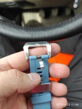 Hebilla de Metal para reloj de hombre, correa de reloj de 16MM, 18mm, 20mm, 22mm, 24mm y 26mm, correa de reloj de plata y Negro cepillado, accesorios de cierre de acero inoxidable 316L