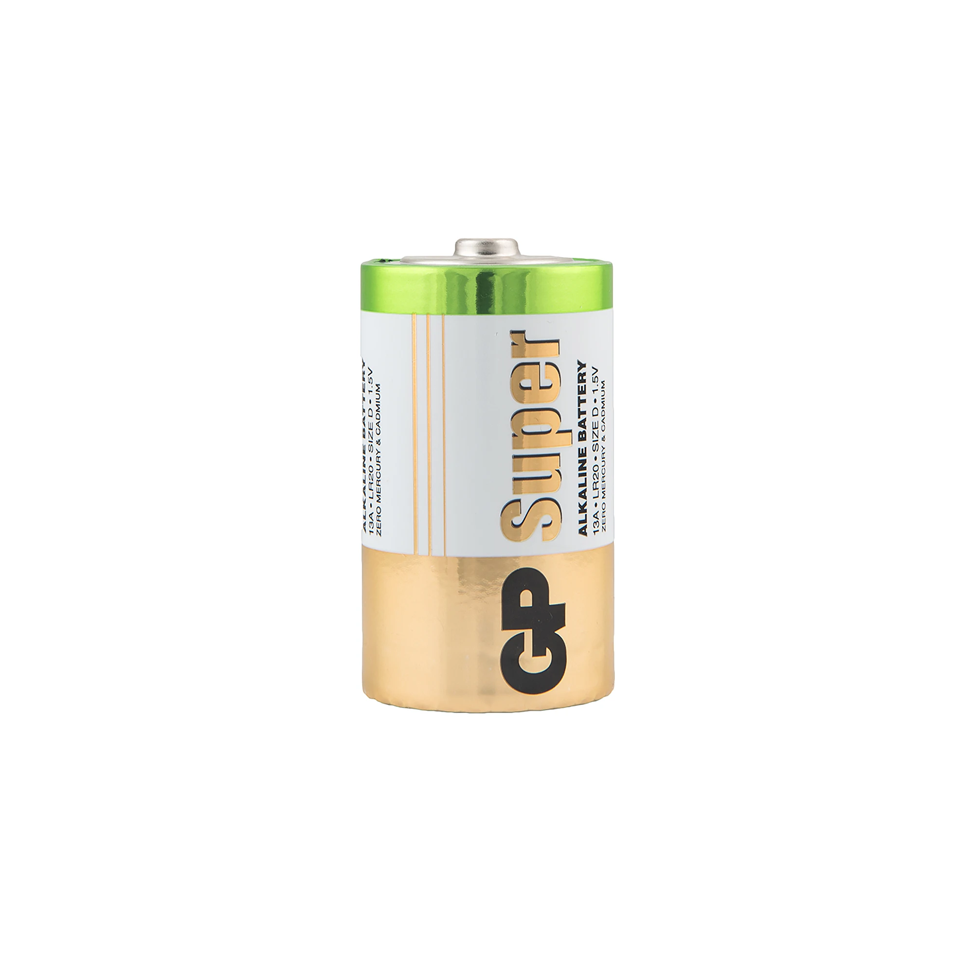 Алкалиновые батарейки GP Super Alkaline 13А типоразмера D- 2 шт. на блистере