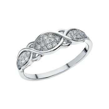 

Silver ring with cubic zirconia sunlight sample 925