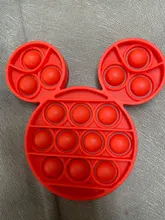 Juguete sensorial de burbujas para adultos, juguete antiestrés para aliviar el estrés y el autismo, para chico y Mickey