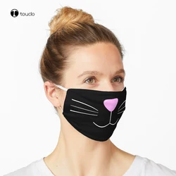 Cute Cat Nose Face Mask Filter Pocket Cloth Reusable Washable