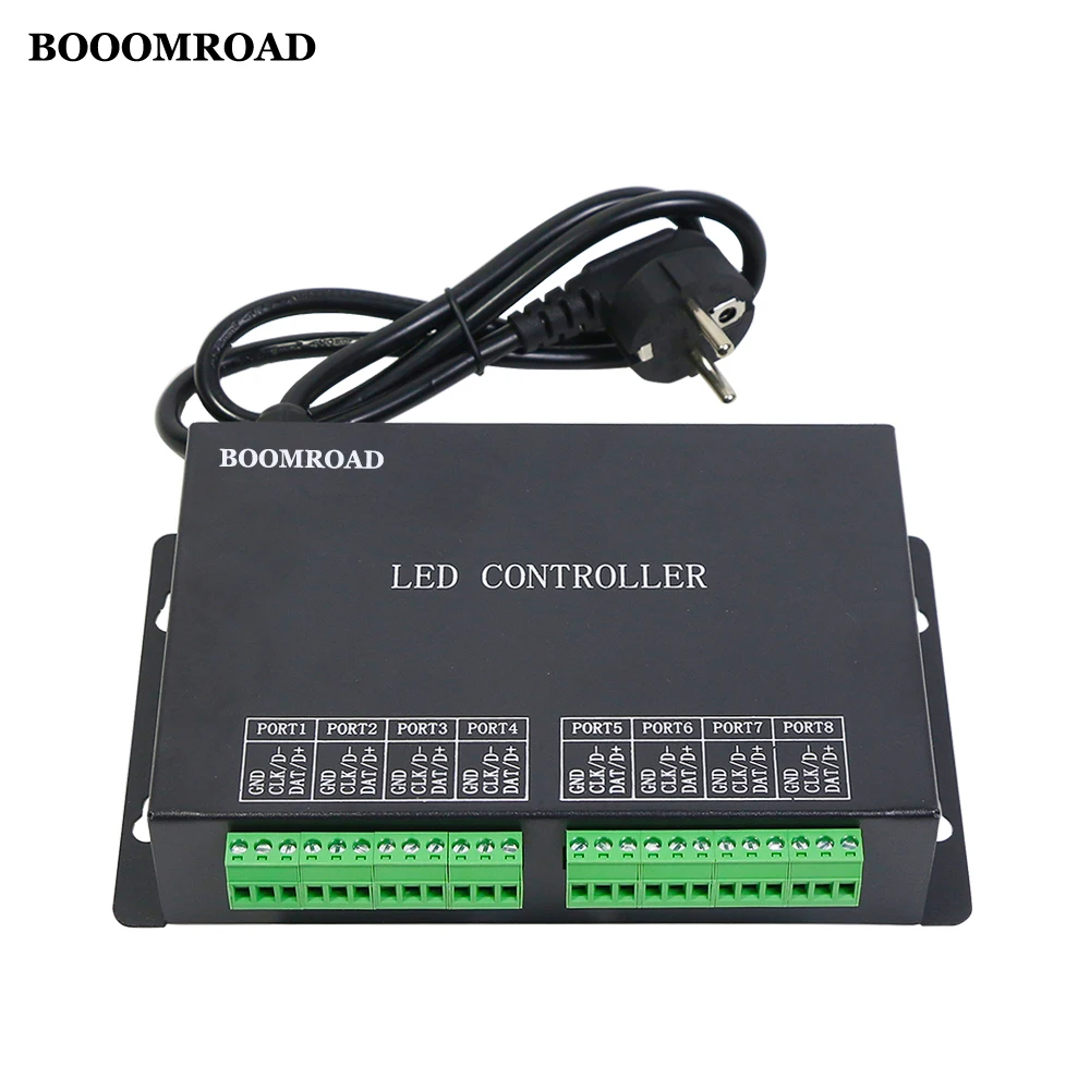 US $100.04 H801RC 8 Ports Salve LED Pixel Controller Computer Network LED Controller RJ45 Port Programmable DMX MasterSlave Controller