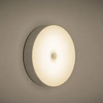 

Motion Sensor ABS Night Light Bedroom Led USB Rechargeable Indoor Automatic Portable Magnetic Base Corridor Lamp Energy Saving